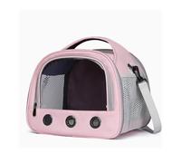 Comfortable Parrot Outing Bag Breathable Bird Bag Hand-held Outdoor with Dedicated Crossbody Portable Bird Cage Practical(Pink)