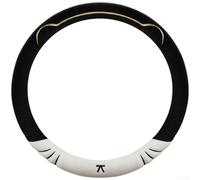 Comfortable Plush Steering Wheel Cover with Charming Cat Ear Details for Standard For 38cm Wheels, Featuring Anti Slip Design for Secure Handling (Black)