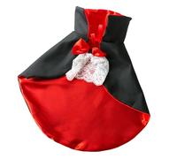 Comfortable Polyester Vampire Costume Halloween Cloak for Pets Social Media Sharing Halloween Pet Costumes for Adding Fun and Personality