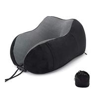 Comfortable Portable Neck Rest Pillow,U-Shaped Pillow Memory Foam Magnetic Cloth Travel Pillow Slow Rebound Multifunctional Neck Pillow Aircraft Neck Pillow-Black