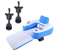 Comfortable Powered Pool Float, Inflatable Pool Lounge Chair, Floating Sunbathing Water, Suitable for Pool, Lake, Beach & Outdoor Relaxation Rectangular