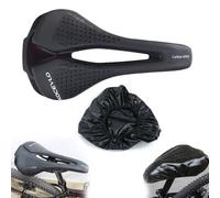 Comfortable Saddle Bike Seat, Hollow Cycling Carbon Fiber Bow Soft Seat for MTB, Road, Exercise, Folding, Breathable & Ergonomic Design Bike Saddle for Lower Resistance