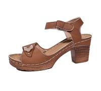 Comfortable Sandals for Women, Sandals for Women Summer High Heel Breathable Hollow Out Strap Casual Dressy Comfortable Slip On Fashion Ladies Stylish
