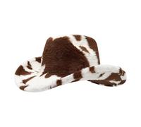 Comfortable Sequin Hat Women's Winter Disco Cowboy Western Hat with Animal Print Warm and Lined with Soft Fleece Trapper Style for Winter and Outdoor Riding Adjustable Chin Strap