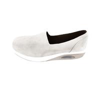 Comfortable Shoes for Women Breathable Leisure a Footstool Footwear Lazy Thick Bottom Sports Rocking Shoes Casual White