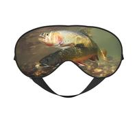 Comfortable Sleep Brook Trout Fly Fishing Print Eye Mask â€“ Full Eye Covers, Adjustable, Soft & Breathable for Travel, Meditation