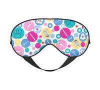 Comfortable Sleep Cute Nurse Print Eye Mask – Full Eye Covers, Adjustable, Soft & Breathable for Travel, Meditation
