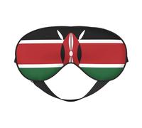 Comfortable Sleep Flag of Kenya Print Eye Mask â€“ Full Eye Covers, Adjustable, Soft & Breathable for Travel, Meditation