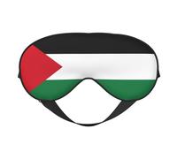 Comfortable Sleep Flag of The State of Palestine Print Eye Mask – Full Eye Covers, Adjustable, Soft & Breathable for Travel, Meditation