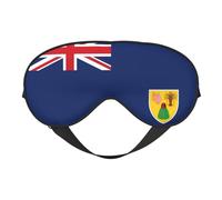 Comfortable Sleep Flag of The Turks and Caicos Islands Print Eye Mask â€“ Full Eye Covers, Adjustable, Soft & Breathable for Travel, Meditation