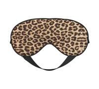 Comfortable Sleep Leopard Pattern Print Eye Mask - Full Eye Covers, Adjustable, Soft & Breathable for Travel, Meditation
