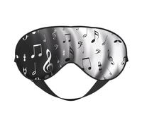Comfortable Sleep Music Notes Print Print Eye Mask â€“ Full Eye Covers, Adjustable, Soft & Breathable for Travel, Meditation