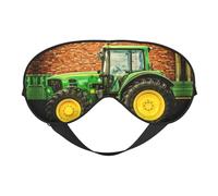 Comfortable Sleep Tractor Theme Print Eye Mask â€“ Full Eye Covers, Adjustable, Soft & Breathable for Travel, Meditation