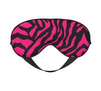 Comfortable Sleep Zebra Tiger Leopard Pink Print Eye Mask â€“ Full Eye Covers, Adjustable, Soft & Breathable for Travel, Meditation