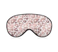 Comfortable Sleeping Eye Mask Cover,Adjustable Strap Sleep Eye Mask,Sleep Shade Cover for Travel Yoga Nap Compatible with Rose Gold Cheetah Leopard Print