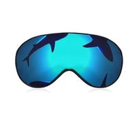 Comfortable Sleeping Eye Mask Cover,Adjustable Strap Sleep Eye Mask,Sleep Shade Cover for Travel Yoga Nap Compatible with Ocean Blue Sea Floating Sharks