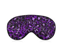 Comfortable Sleeping Eye Mask Cover,Adjustable Strap Sleep Eye Mask,Sleep Shade Cover for Travel Yoga Nap Compatible with Purple Cheetah Leopard Print