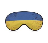 Comfortable Sleeping Mask, Airplane Travel Adjustable Strap Sleep Eye Mask, Ukraine Country Flag
