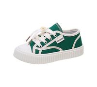 Comfortable Slip on Lug Sole Low Heel Fall Boot for Little Big Kid Girls Ankle Boots Kids Combat Booties (Green, 12.5 Little Child)