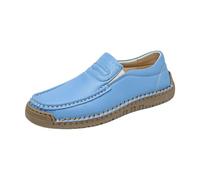 Comfortable Soft Sole Round Toe Flat Profile Design All Day Comfort for Everyday Leisure Travel, blue, 5 UK