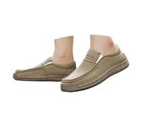 Comfortable Soft Sole Round Toe Flat Profile Design All Day Comfort for Everyday Leisure Travel, khaki, 8.5 UK