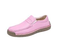 Comfortable Soft Sole Round Toe Flat Profile Design All Day Comfort for Everyday Leisure Travel, pink, 10 UK