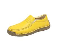 Comfortable Soft Sole Round Toe Flat Profile Design All Day Comfort for Everyday Leisure Travel, yellow, 2/2.5 UK