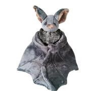 Comfortable Soft Spooky Animal Toy - Kawaii Goth Plushiess Bat, Aesthetic Room Decor Accent, Halloween Birthday Party Gift, Small Winged Creature Cushion | Handheld Cuddly Companion for Themed Spaces