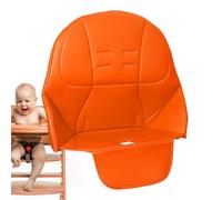 Comfortable Stool Cushion - High Chair for Grandchildren, Washable PU Leather Chair Cover | Removable connection to belt seats, eating chair pads for parents with young children when feeding