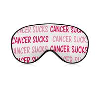 Comfortable & Super Soft Cancer Sucks Art Sleeping Eye Mask for Naps Travel Meditation, Traveling Sleeping Eye Mask Cover for Girls Women Kids, BlockLight
