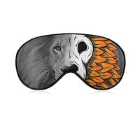 Comfortable & Super Soft Eye Mask 3D Eye Cover for Adult Kids Boys Teens, Anime King of The Lion Face Art Sleeping Mask for Sleep Shift Work Work, Machine Washable BlockLight
