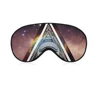 Comfortable & Super Soft Eye Mask Eye Cover for Men Women Kids, Silk Sleep Mask Sleeping Eye Mask Eye Cover with Adjustable Strap (All Seeing Eye Galaxy Art)