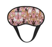 Comfortable & Super Soft Eye Mask for Naps Travel Yoga - Chiwawas Dog Pink Art Pressureless Traveling Sleeping Eye Mask Cover for Men Women Kids