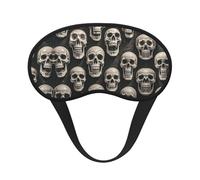 Comfortable & Super Soft Eye Mask for Naps Travel Yoga - Vintage Day of The Dead Skull Art Pressureless Traveling Sleeping Eye Mask Cover for Men Women Kids