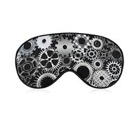 Comfortable & Super Soft Mechanical Engineering Gear Art Sleeping Eye Mask for Naps Travel Meditation, Traveling Sleeping Eye Mask Cover for Girls Women Kids, BlockLight