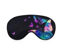 Comfortable & Super Soft Psychedelic Butterfly Art Sleep Eye Mask for Boys Girls, Eye Cover with Adjustable Strap Lunch Break Traveling Sleeping Eye Mask Cover