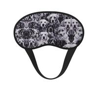 Comfortable & Super Soft Sleep Eye Mask for Sleep Plane Blindfold Game - Husky Shepherd Dog Golden Hair Pianting Pressureless Eyeshade for Men Women Kids