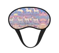 Comfortable & Super Soft Sleep Eye Mask for Sleep Plane Blindfold Game - Magic Unicorn Art Pressureless Eyeshade for Men Women Kids