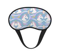 Comfortable & Super Soft Sleep Eye Mask for Sleep Plane Blindfold Game - Magical Unicorn Art Pressureless Eyeshade for Men Women Kids