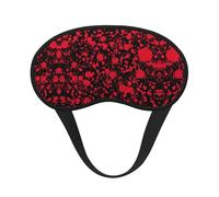 Comfortable & Super Soft Sleeping Mask for Travel/Naps/Yoga/Plane/Night - Classic Horror Blood Splatter Black Art Blackout Traveling Sleeping Eye Mask Cover for Girls Women Kids