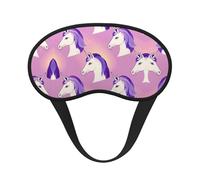 Comfortable & Super Soft Sleeping Mask for Travel/Naps/Yoga/Plane/Night - Magic Unicorn Art Blackout Traveling Sleeping Eye Mask Cover for Girls Women Kids