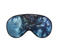 Comfortable & Super Soft Thunder Dragon Blue Lightning Art Eye Mask for Men Women and Kids, Eyeshade with Elastic Strap Lunch Break Traveling Sleeping Eye Mask Cover for Travel