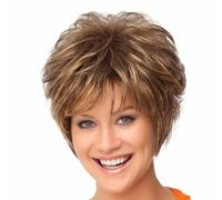 Comfortable Synthetic Curly Wigs With Breathable Design For Event And Work Breathable Synthetic Hairpiece