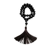 Comfortable Touch Jewelry Beaded Glass Rosary with Fringe for Religious Ceremonies Spiritual Jewelry Glass Prayer Beads