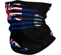 Comfortable Tube Scarf,America Flag and Saint Helena Island Flag,Headwear Multifunctional Neck Scarf for Sports Tennis Women 26X30cm