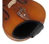 Comfortable Violin Chin Rest Pad, Prevents Swelling and Discomfort, Perfect for 4/4 3/4 1/2 1/4 1/8 1/16 Violin (Black 3/4-4/4)