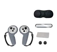 Comfortable VRs Gaming Accessory Pack With Silicone Controller Covers For 4Ultra Lens Protections Virtual Reality Handle Protective Cover