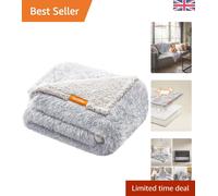 Comfortable Waterproof Pet Blanket, Large 127x102 cm, Plush & Sherpa Reversible