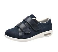 Comfortable Wide Fit Walking Shoes for Seniors - Breathable Diabetic Shoes, Gender-Neutral, Easy on Swollen Ankles & Feet,blue,UK12.5