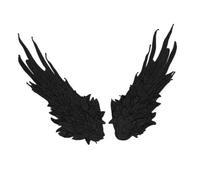 Comfortable Winged Hairpins, Black, color to 2, Anime Style